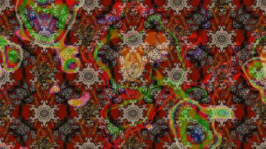 Beautiful watercolor Bouquet of summer flowers sketch pattern. Nice fabric pattern.