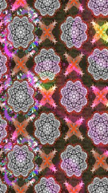 Parlak çiçekli kolaj çiçekleri kahverengi ve gri. Çiçekli zambakların eskiz geçmişi. Çiçek tasarımı için inanılmaz kolaj cennet tarzı..