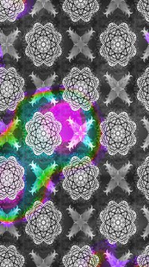 Gri ve nötr renkte çiçekler. Sevimli çiçek raster deseni. Düz Çiçek Elementleri Tasarımı. Renkli Bahar Teması çizim şablonu.