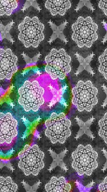 Gri ve nötr renkte çiçekler. Sevimli çiçek raster deseni. Düz Çiçek Elementleri Tasarımı. Renkli Bahar Teması çizim şablonu.