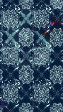 Düz Çiçek Elementleri Tasarımı. Renkli Bahar Teması eskiz kalıbı. Raster illüstrasyonu. Tarafsız ve mavi renklerde zarif çiçekli suluboya.