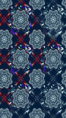 Raster illüstrasyonu. Eski usul. Eskiz geçmişi. Tomurcukları papatya çiçekleri olan sevimli bir çiçek deseni. Miles Fleur, süslü püslü bir süs. Kumaş, tekstil ve duvar kağıdı baskısı için..