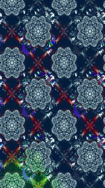 Tarafsız ve mavi renklerde bahar çiçekleri. Yaprak ve çiçeklerin suluboya resimleri, nötr ve mavi renkler üzerine çizimler. Raster illüstrasyonu.