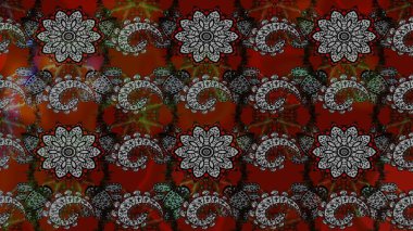 Raster illüstrasyonu. Tekstil veya kitap kapakları, imalat, duvar kağıtları, baskı, hediye paketi ve yapıştırma kitabı için çiçek eskizi geçmişi. Küçük ölçekli çiçeklerdeki basit sevimli desen.