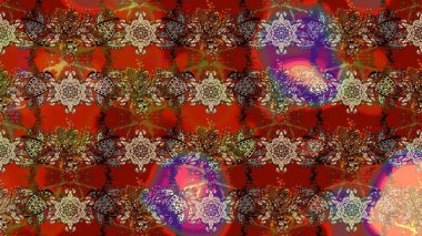 Düz Çiçek Elementleri Tasarımı. Çiçek desenli eskiz, yaz çiçekleri. Kırmızı ve kahverengi renkte çiçekler. Renkli Bahar Teması çizim şablonu.