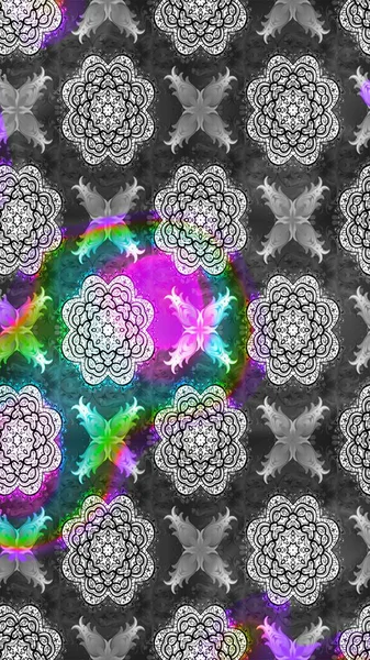 Gri ve nötr renkte çiçekler. Sevimli çiçek raster deseni. Düz Çiçek Elementleri Tasarımı. Renkli Bahar Teması çizim şablonu.