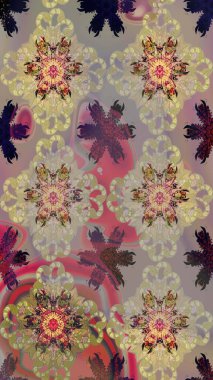 Bej ve gri renkli çiçekler. Elle boyanmış suluboya, kusursuz çiçekler ve bitkiler..