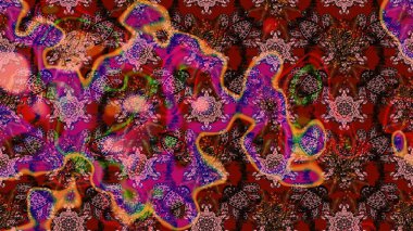 Tekstil veya kitap kapakları, imalat, duvar kağıtları, baskı, hediye paketi ve yapıştırma kitabı için çiçek eskizi geçmişi. Raster illüstrasyonu. Küçük ölçekli çiçeklerdeki basit sevimli desen.