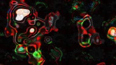 Raster Floral Illustration in nice textile. Elegance sketch pattern with ethnic flowers on black and gray colors.