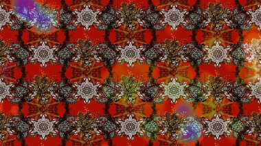 Hoş bir çiçek geçmişi var. Raster illüstrasyonu. Küçük bir çiçekte eskiz deseni. Güzel kumaş deseni.