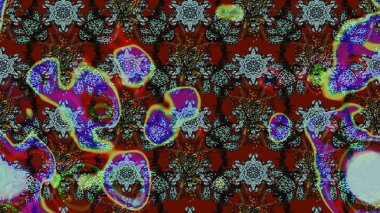 Moda baskıları için zarif bir şablon. Çiçekli bahar çiçekleri. Küçük çiçekte güzel bir desen. Küçük renkli çiçekler. Motley illüstrasyonu. Çizim.