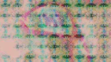 Raster illüstrasyonundaki çiçek desenli çizim. Tarafsız renklerde çiçekler.