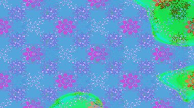 Çiçekli çiçek deseni, suluboya. Mavi renkli çiçekler. Renkli Bahar temalı eskiz modeli. Düz Çiçek Elementleri Tasarım Raster illüstrasyonu.