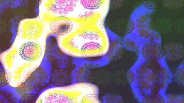 Tekstil veya kitap kapakları, imalat, duvar kağıtları, baskı, hediye paketi ve yapıştırma kitabı için çiçek eskizi geçmişi. Raster illüstrasyonu. Küçük ölçekli çiçeklerdeki basit sevimli desen.