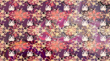 Simple cute pattern in small-scale flowers. Raster illustration. Floral sketch background for textile or book covers, manufacturing, wallpapers, print, gift wrap and scrapbooking.