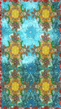 Küçük mavi çiçeklerle oldukça eski bir besin torbası deseni. Tekstil, kumaş, kapaklar, duvar kağıtları, baskı, paket, koleksiyon defteri, örgü, dekupaj için çiçek arkaplanı..