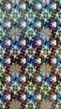 Moda baskısı. Dekorasyon ve tasarım için güzel bir desen. Çiçeğin suluboya çizimlerinin mükemmel deseni. Suluboya desenli çiçek deseni. Ayarlanmış.