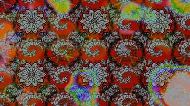 Raster stili kumaş deseni. Çiçekler suluboya çizim deseni.