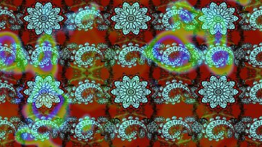 Elle boyanmış suluboya resim çizimleri, çiçekler ve bitkiler. Kahverengi ve mavi renkte çiçekler.