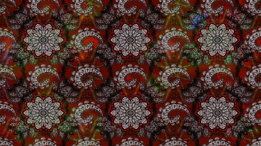 Kahverengi ve gri renkli çiçekler. Nazik romantik baskı. Tatil havası. Raster güzel bir çiçek deseni çizmiş. Bahar mevsimi.