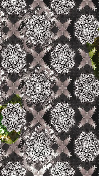 El çizimi Raster çizimi. Parlak elementlerin. Çizim çiçek deseni duvar kağıdı, web sitesi arkaplanı, paket kağıdı, davetiye, broşür, pankart veya web sitesi için kullanılabilir.