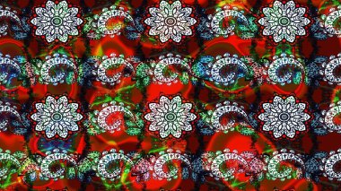 Raster deseni. Botanik çizim kalıbı. Suluboya etkisi. Organik elementler.