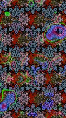 Süslü zentangle çizim dokusu, soyut çiçeklerle süslenmiş. Şekil verilmiş çiçeklerle eskiz deseni. Çiçek deseni duvar kağıdı, şablon dolguları ve web sayfası arkaplanı için kullanılabilir.