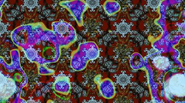 Raster illüstrasyonu. Küçük çaplı çiçeklerdeki basit şirin desenler. Tekstil veya kitap kapakları, imalat, duvar kağıtları, baskı, hediye paketi ve yapıştırma kitabı için çiçek eskiz geçmişi.