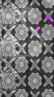 Raster illüstrasyonu. Küçük çiçekteki sevimli çiçek deseni. Çizim.