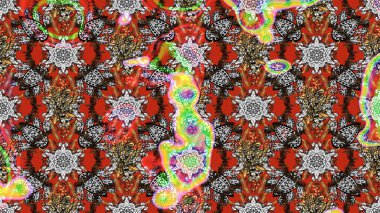 Çiçek desenli eskiz. Gri ve kahverengi renkli çiçekler. Tişört baskısı için çiçek boyama rasteriName.