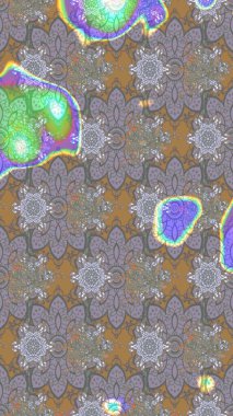 Düz Çiçek Elementleri Tasarımı. Raster. Renkli Bahar Teması çizim şablonu.