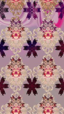 Güzel kumaş deseni. Raster suluboya deseni, narin çiçekler, tarafsız çiçekler, tebrik kartı şablonu..