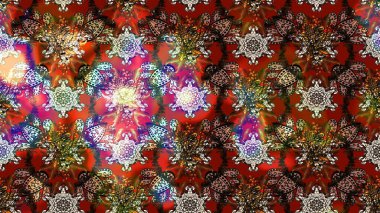 Küçük çiçekteki sevimli çiçek deseni. Tony 'nin kumaş kalıbını çiz. Modaya uygun kumaş deseni. Raster illüstrasyonu.