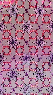 Raster illüstrasyonu. Kumaş, duvar kağıdı ve kağıt üzerine baskı yapmak için gelişen arka plan. Moda arka planında parlak buketler. Eski usul küçük çiçekli şirin bir eskiz deseni..