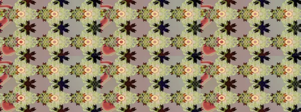 Renkli Bahar Teması eskiz kalıbı. Çiçekli çiçek deseni, suluboya. Raster illüstrasyonu. Gri renkli çiçekler. Düz Çiçek Elementleri Tasarımı.