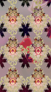 Karalama elementleri. Çizim çiçek deseni duvar kağıdı, web sitesi arka planı, ambalaj kağıdı, davetiye, broşür, afiş veya web sitesi için kullanılabilir. El çizimi Raster illüstrasyonu.