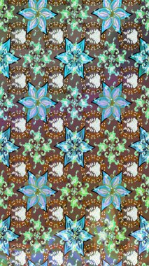 Kahverengi renkli çiçekler. Elle boyanmış suluboya resim çizimi çiçekler ve bitkiler.