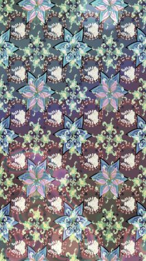 Kumaş desenli papatya çiçeği detayı. Tarafsız renklerde çiçekler.