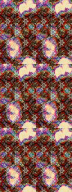 Güzel çiçek deseni. Renkli Bahar Teması eskiz kalıbı. Bej ve kahverengi renkli çiçekler. Düz Çiçek Elementleri Tasarımı.