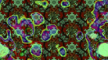 Egzotik çiçekler, yeşil ve kahverengi renkler üzerine botanik, parlak klasik doğa. Raster illüstrasyonu. Klasik tropikal doğal elementlerin suluboya seti.