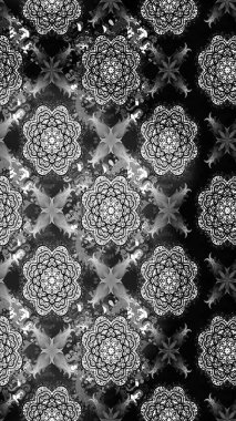 Renkli Bahar Teması eskiz kalıbı. Düz Çiçek Elementleri Tasarımı. Sevimli çiçek raster deseni. Gri ve siyah renkte çiçekler.