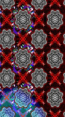 Küçük çiçekteki sevimli çiçek deseni. Raster deseni. Kahverengi ve siyah renklerde yaz çiçekleri. Raster illüstrasyonu.