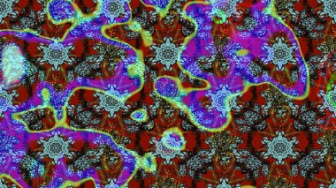 Mavi ve kahverengi renkte çiçekler. Elle boyanmış suluboya resim çizimi çiçekler ve bitkiler.