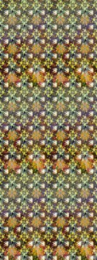 Nice flower raster pattern. Colour Spring Theme sketch pattern Background. Flat Flower Elements Design. Flowers on brown and gray colors.