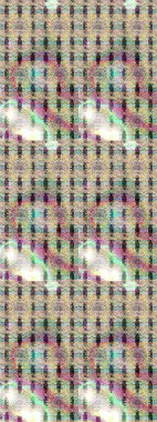 Raster illustration. Sketch flowers pattern. In asian textile style on neutral and beige colors.