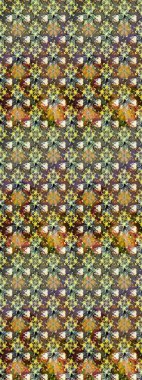 Nice flower raster pattern. Colour Spring Theme sketch pattern Background. Flat Flower Elements Design. Flowers on brown and gray colors.