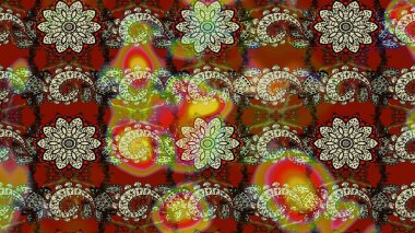 Kahverengi ve nötr renklerde çiçekler. Düz Çiçek Elementleri Tasarımı. Güzel çiçek deseni. Renkli Bahar Teması çizim şablonu.