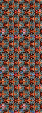 Renkli Bahar Teması eskiz kalıbı. Düz Çiçek Elementleri Tasarımı. Karalama çiçeği. Raster illüstrasyonu. Zentangle soyut çiçekleri. Şirin kumaş deseni.