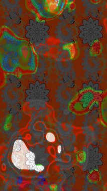 Çiçek kompozisyonu, el boyası, hassas şablon. Kahverengi ve gri renkte manzaralı çiçek deseni. Üst manzara, yumuşak stil. Sevgililer günü ve tebrik kartı konsepti için şık bir davet.