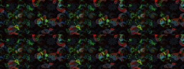 Raster Moda kumaş deseni. Şirin çiçekler. Çizgi çizimi deseni.